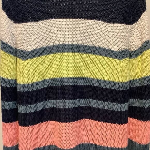 ANN TAYLOR BELL SLEEVE OVERSIZED STRIPED SWEATER SIZE SMALL - Picture 3 of 7